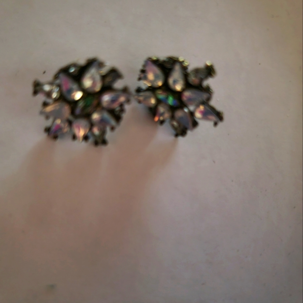 Vintage Baublebar Opal color rhinestones